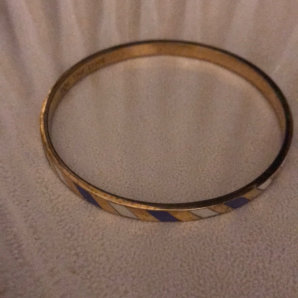 Kate space “toe the line” gold bracelet